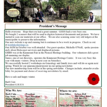 2023 Fall Newsletter